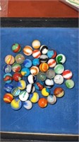 42 vintage marbles all have damage