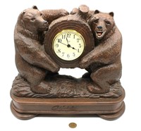 Bob Timberlake "Two Bears" Mantel Clock