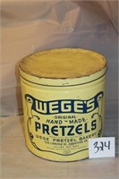 WEGE'S PRETZEL TIN