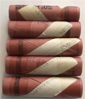 (5) Rolls of 1957-D Lincoln Cents