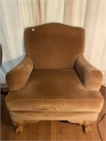 Fancy Chippendale Ball & Claw Foot Arm Chair