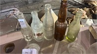 Lot of assorted glass bottles