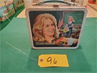 Vintage Bionic Woman Metal Lunchbox