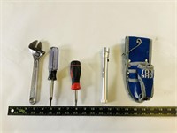 Tool shop belt holster w/ tools