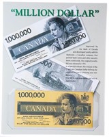 Canada 24k Gold Foil Million Dollar Collectible on