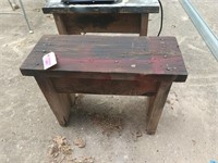 Wooden seat bench