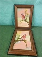 6.5x8.5 bird paintings