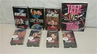 Four Star Trek Books & 4 Sealed VHS Tapes