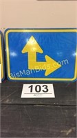 Retired Highway Sign - Directional