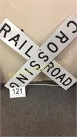 Retired Highway Sign - Railroad Crossing