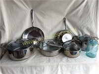 Emeril stainless clad cookware set