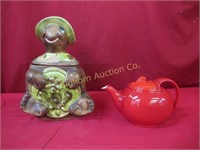Vintage Turtle Cookie Jar, Halls Tea Pot