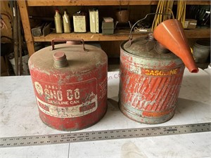 Gasoline cans-1 partially full