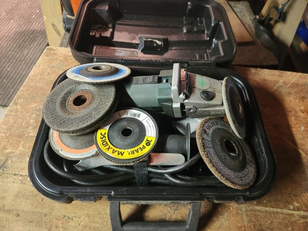 Metabo 4" Grinder w/ Case