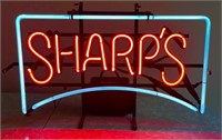 Sharp's beer neon sign --works