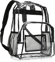 (N) Amazon Basics Transparent School Backpack, Wit