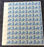 1953 FUTURE FARMERS OF AMERICA 3 CENT STAMP SHEET