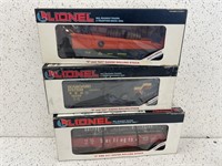 3 LIONEL BOX CARS