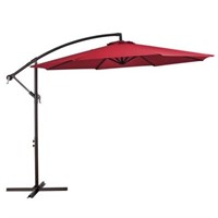 Dore Patio 10' Cantilever Umbrella Burgundy
