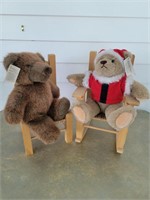 2 BEARS IN CHAIRS