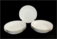Set of 6 Crown Ming fine China bowls and a single