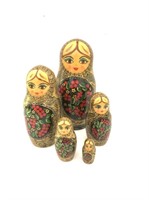 Wooden Russian nesting dolls