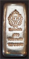 3.215 TROY OUNCE .999 SILVER SCOTTSDALE HAND POUR