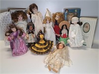 Dolls: Porcelain, Cloth, Plastic, Some w/ Boxes