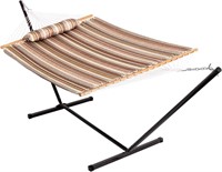 Lazy Daze Quilted Fabric Hammock w/ 12-Foot Stand