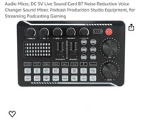 Audio Mixer, DC 5V Live Sound Card BT