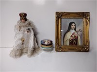 Italian Chalkware Religious Statue and More