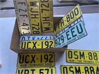 12 x Misc Number Plates