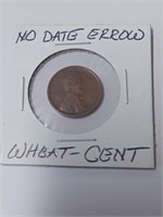 No Date Error Wheat Cent