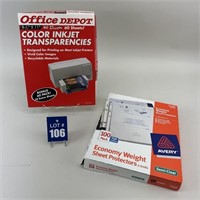 Color Inkjet Transparencies & Sheet Protectors