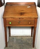 Antique Hinged Top Slanted Desk