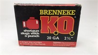 Brenneke 20ga Slugs 3 Rounds