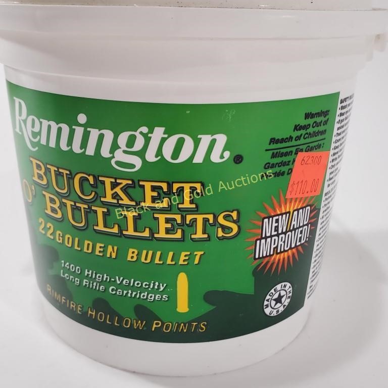 Remington Bucket 22 Golden Cartridges