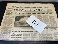 1975; Bedford Gazette Newspaper