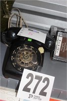 Black Rotary Phone (U234B)