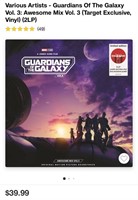 Guardians of the Galaxy Soundtrack Vinyl (New)