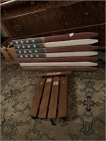 WELCOME AND WOOD AMERICAN FLAG