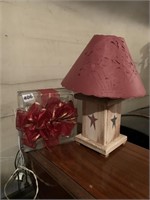 STAR DESIGN LAMP AND LIGHT UP BOW