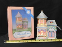 Cottontail Lane Lighted lighted ceramic house