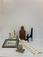 Home Decorator Items, Brass Candleholders, etc.