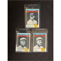 (3) 1973 Topps All Time Greats Cards