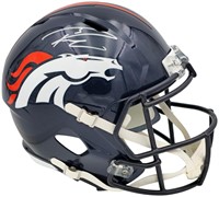 Russell Wilson Autographed Blue Helmet Fanatics