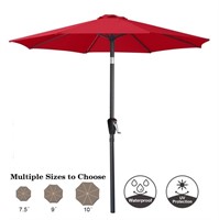 N3032  ABCCANOPY Patio Umbrella, 7.5FT, Red