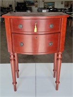 Bombay - 23" 2 Drawer Bow Front End Table