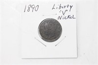 1890 Liberty V Nickel