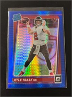 Kyle Trask Optic Blue Hyper Rated Rookie
